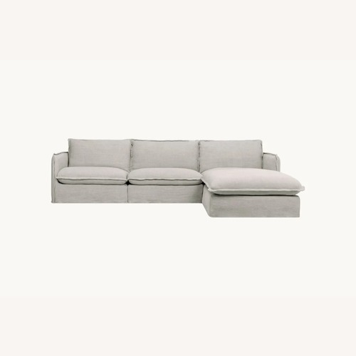 Used Sixpenny Natural Fabric 3+ Piece Sectional for sale on AptDeco