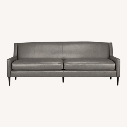 Used Room & Board Braden Blue Leather Sofa for sale on AptDeco