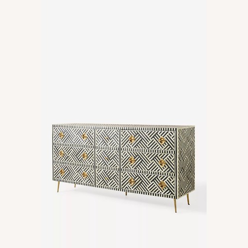 Used Anthropologie Geometric Inlay Dressser for sale on AptDeco
