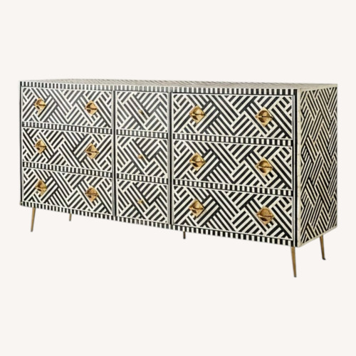 Used Anthropologie Geometric Inlay Dressser for sale on AptDeco