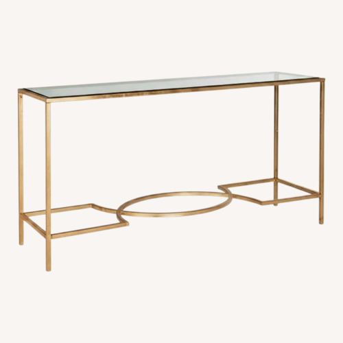 Used One King's Lane Kellen Console Table in Gold for sale on AptDeco