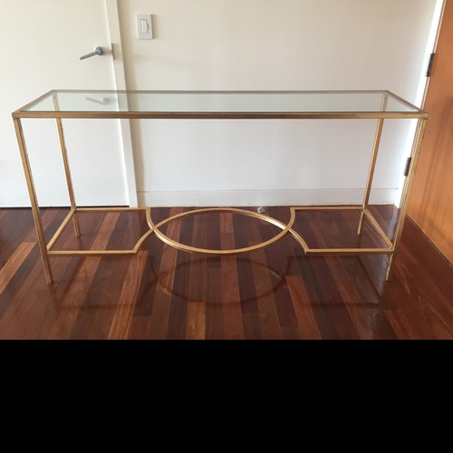 Used One King's Lane Kellen Console Table in Gold for sale on AptDeco