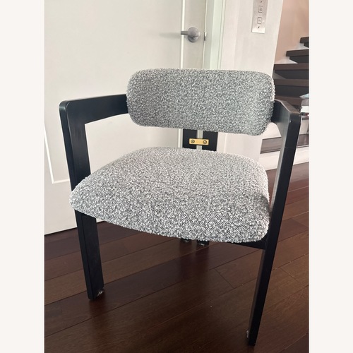 Used Black Boucle Dining Chairs for sale on AptDeco