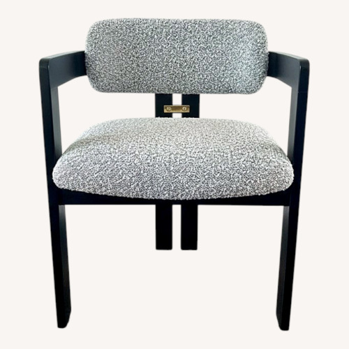 Used Black Boucle Dining Chairs for sale on AptDeco