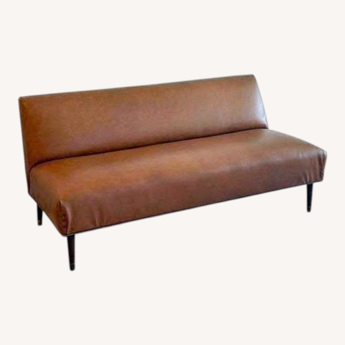 Used Faux Leather Couch for sale on AptDeco
