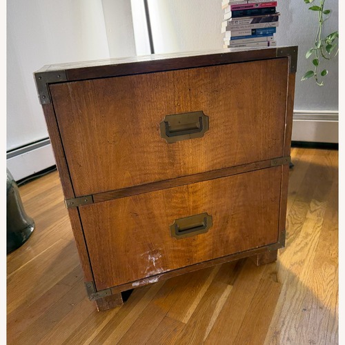 Used Baker Furniture Campaign Nightstands for sale on AptDeco