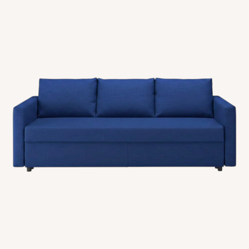 Used IKEA Friheten Blue Fabric Sleeper Sofa for sale on AptDeco