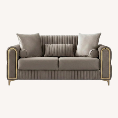 Used Wayfair Light Gray Velvet Sleeper Sofa for sale on AptDeco