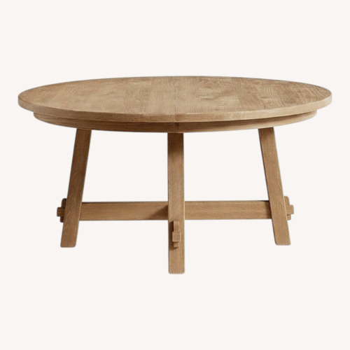 Used Pottery Barn Toscana Round Dining Table (54”-78”) for sale on AptDeco