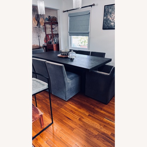 Used Restoration Hardware Dark Brown Dining Set for sale on AptDeco