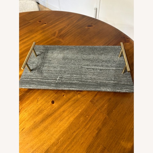 Used Hayes Marble Serving Board with Handles for sale on AptDeco