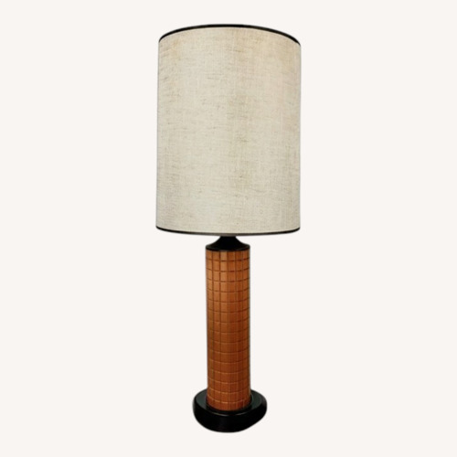 Used Vintage Mid-Century Geometric Table Lamp for sale on AptDeco