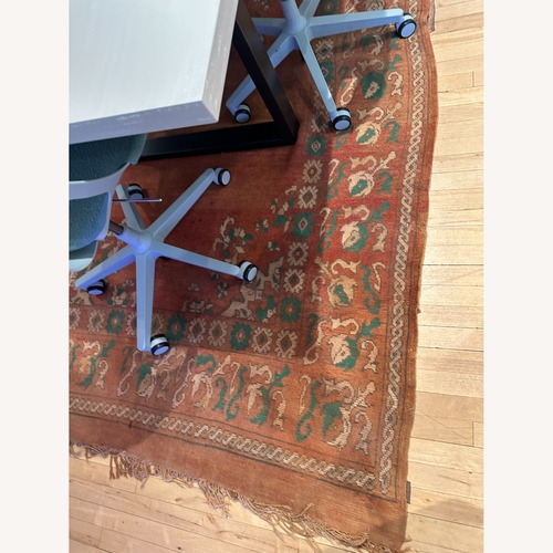 Used Etsy Terracotta Oriental Rug for sale on AptDeco