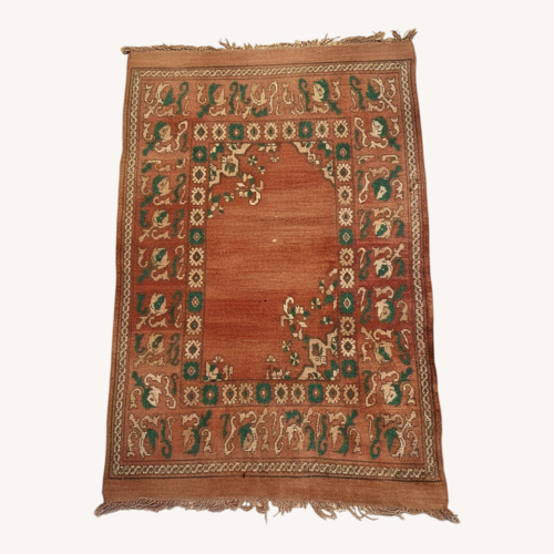 Used Etsy Terracotta Oriental Rug for sale on AptDeco