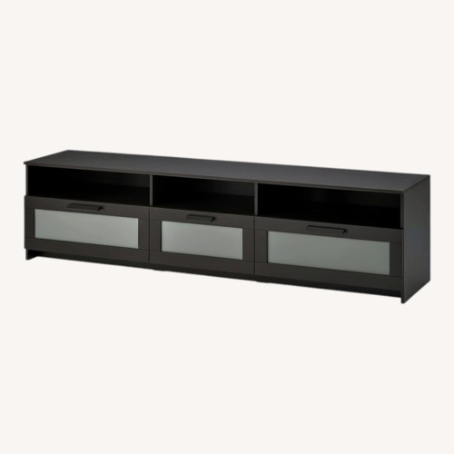 Used IKEA Black Wood Media Storage for sale on AptDeco