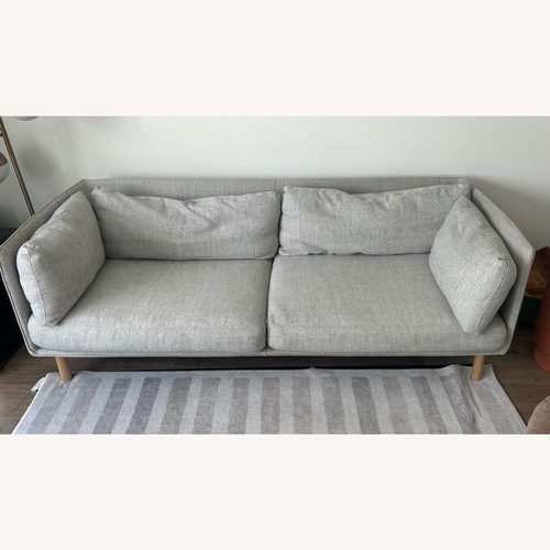 Used Crate & Barrel Wells Light Gray 2 Seater Sofa for sale on AptDeco