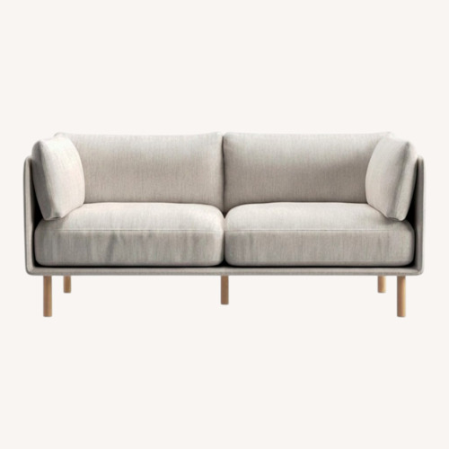 Used Crate & Barrel Wells Light Gray 2 Seater Sofa for sale on AptDeco