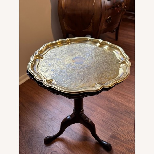 Used Hekman Furniture Dark Brown Wood Side Table for sale on AptDeco