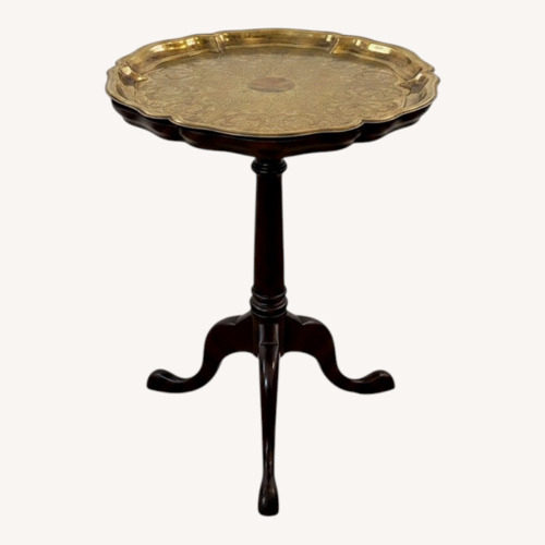 Used Hekman Furniture Dark Brown Wood Side Table for sale on AptDeco