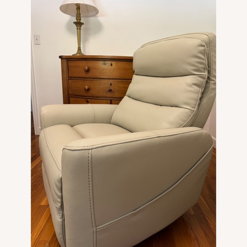 Used Macy's Nelman 34" Beyond Leather Power Lift Chair for sale on AptDeco