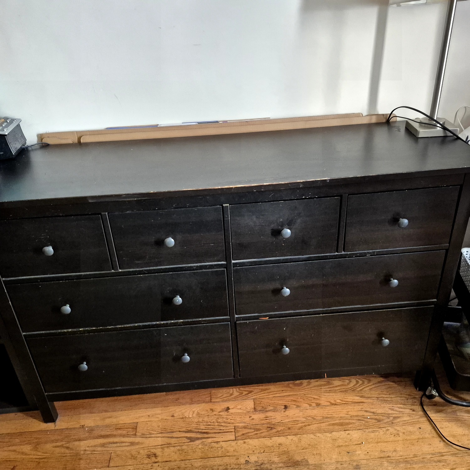 IKEA Black Wood Dresser - image-2