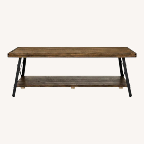 Used Wayfair Natural Wood Coffee Table for sale on AptDeco