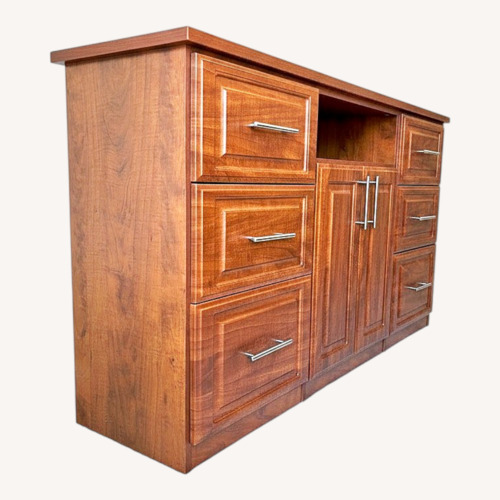 Used Light Brown Wood Media Storage for sale on AptDeco