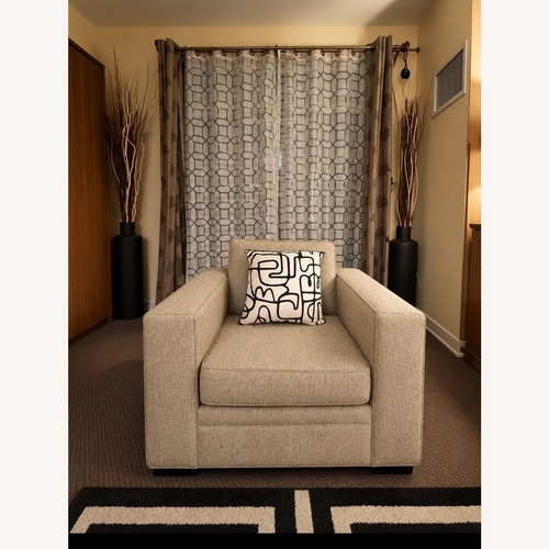 Used Mitchell Gold + Bob Williams Gabriel II Light Gray Armchair for sale on AptDeco