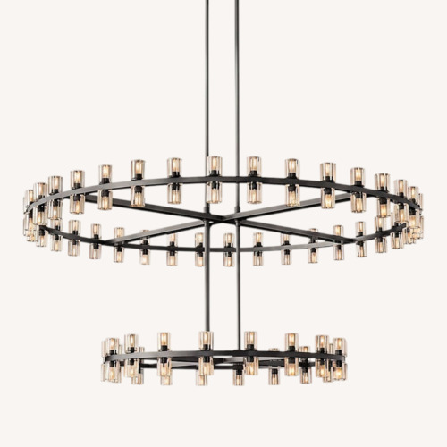 Used Arcachon Led Round Two-Tier Chandelier for sale on AptDeco