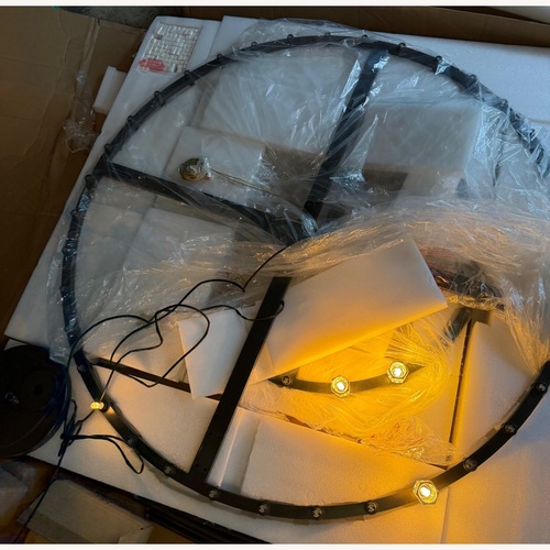 Used Arcachon Led Round Two-Tier Chandelier for sale on AptDeco