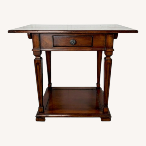 Used Vintage Milling Road Baker Side Table w Drawer for sale on AptDeco