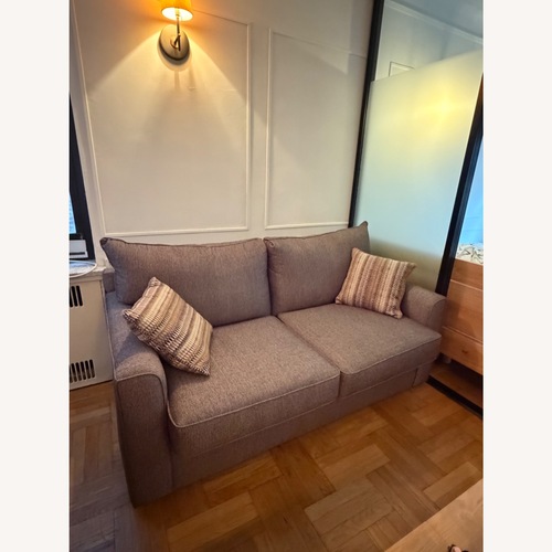Used Raymour & Flanigan Trayce Chenille Queen Sleeper Sofa for sale on AptDeco