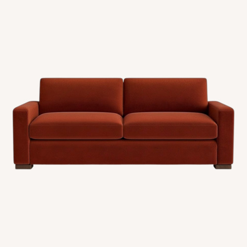 Used Joybird Red Fabric 2 Piece Sectional for sale on AptDeco