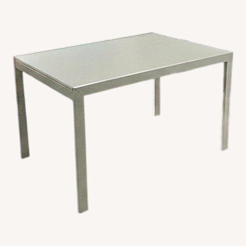 Used Calligaris White Key Extension Dining Table. for sale on AptDeco