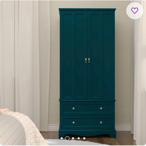 Used Wayfair Green Armoire for sale on AptDeco