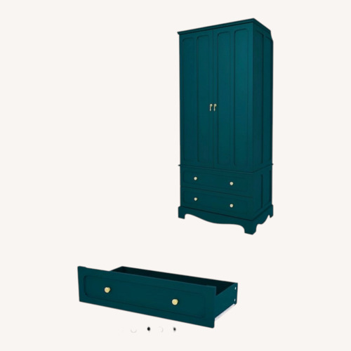 Used Wayfair Green Armoire for sale on AptDeco