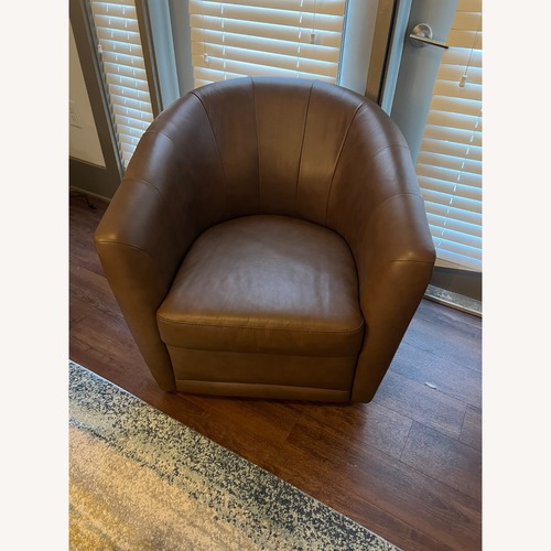 Used Brown Leather Couch for sale on AptDeco
