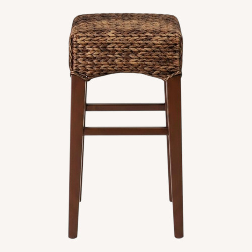 Used Pottery Barn Seagrass Backless Counter Height Stools for sale on AptDeco