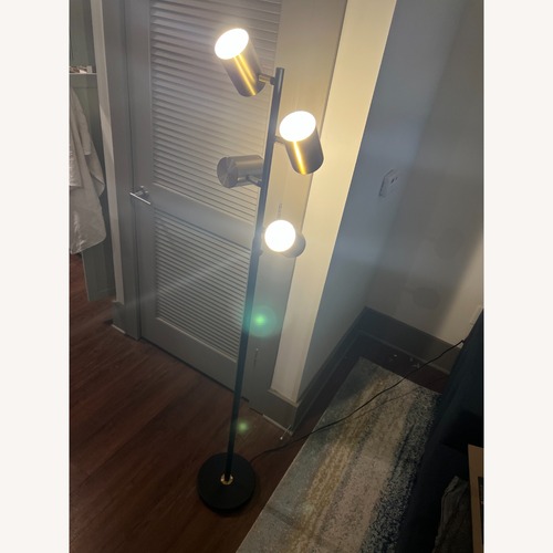 Used Gold Metal Floor Lamp for sale on AptDeco