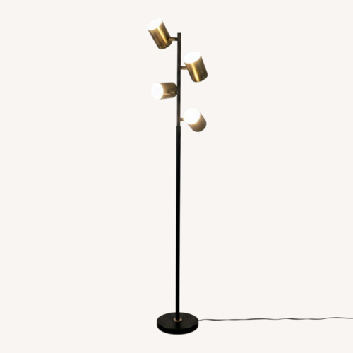 Used Gold Metal Floor Lamp for sale on AptDeco