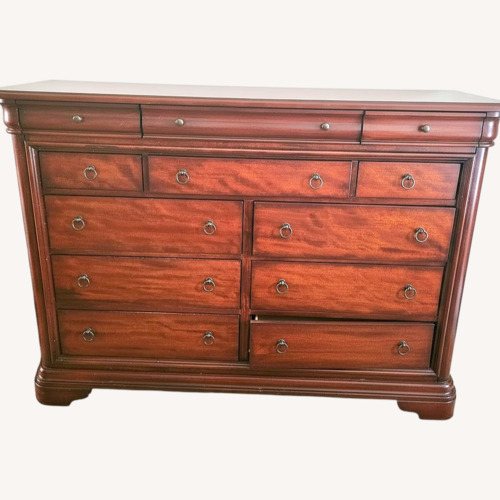 Used Vintage/Antique Finds Dark Brown Wood Dresser for sale on AptDeco