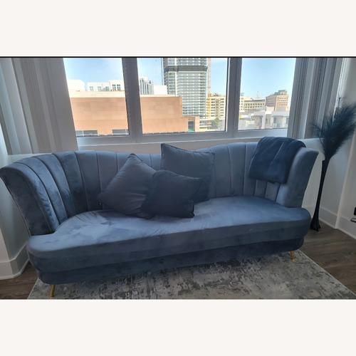 Used Light Gray Velvet 2 Seater Sofas for sale on AptDeco