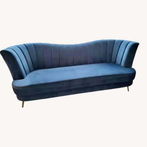 Used Light Gray Velvet 2 Seater Sofas for sale on AptDeco