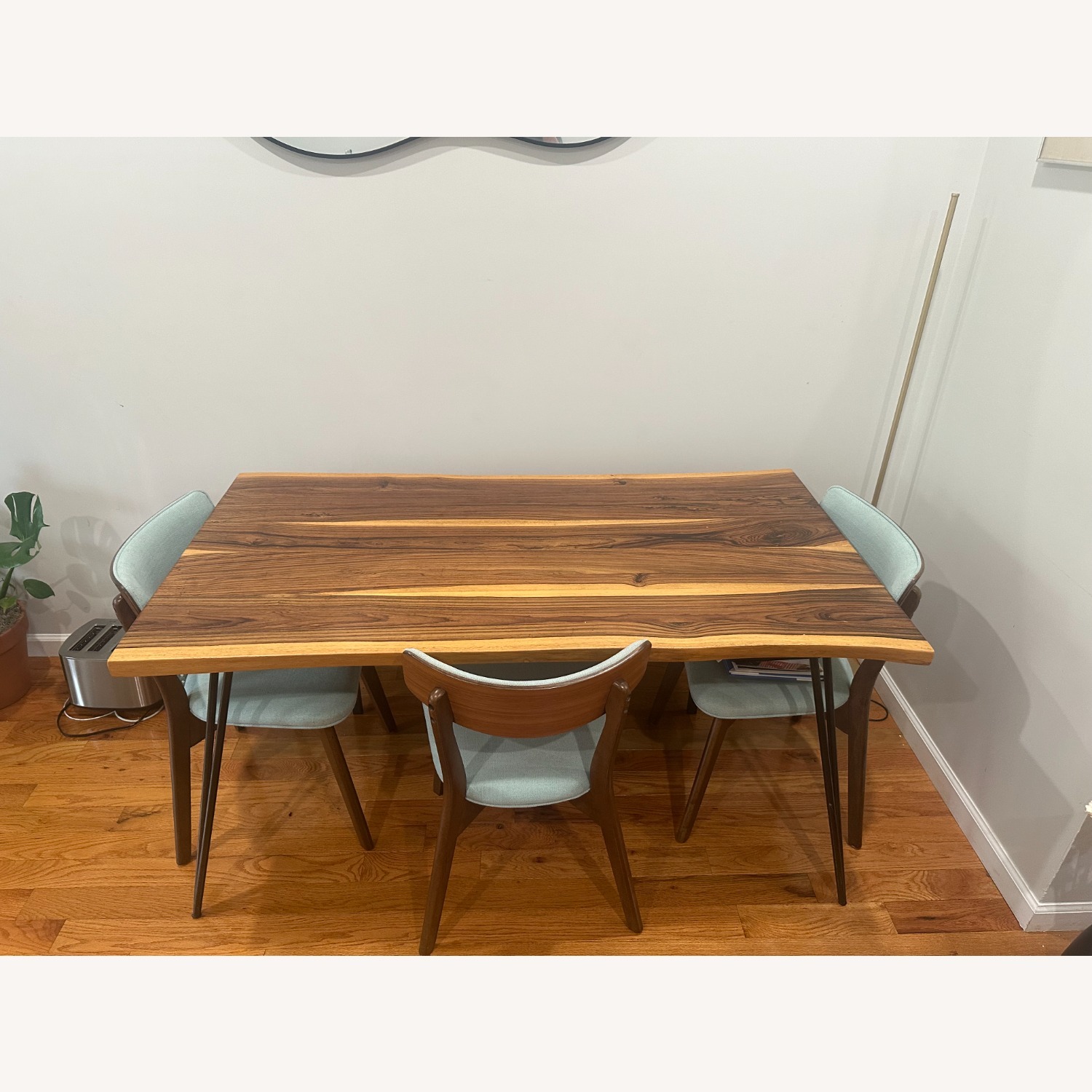 Dark Brown Wood Dining Table - image-2