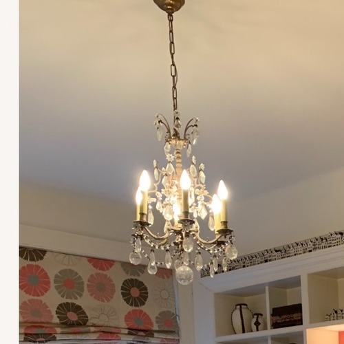 Used ABC Carpet and Home Vintage Crystal Chandelier for sale on AptDeco