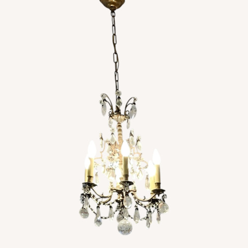 Used ABC Carpet and Home Vintage Crystal Chandelier for sale on AptDeco