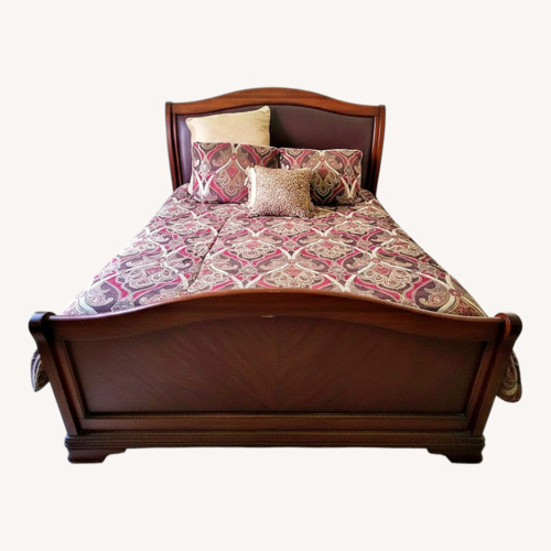 Used Queen Size Sleigh Bed for sale on AptDeco