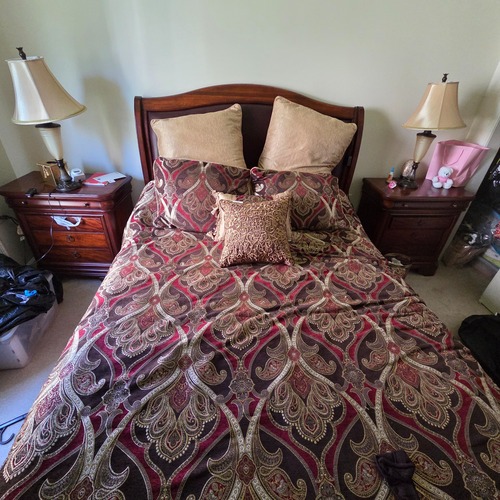 Used Queen Size Sleigh Bed for sale on AptDeco