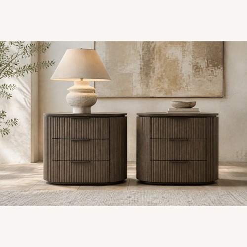 Used Restoration Hardware Byron Closed Nightstands – Set of 2 for sale on AptDeco