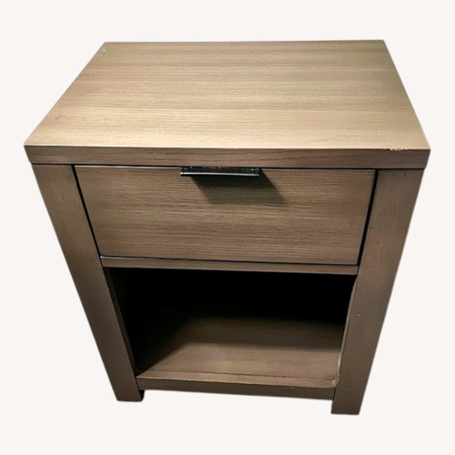 Used Light Brown Wood Nightstand for sale on AptDeco